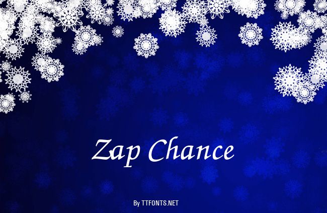 Zap Chance example